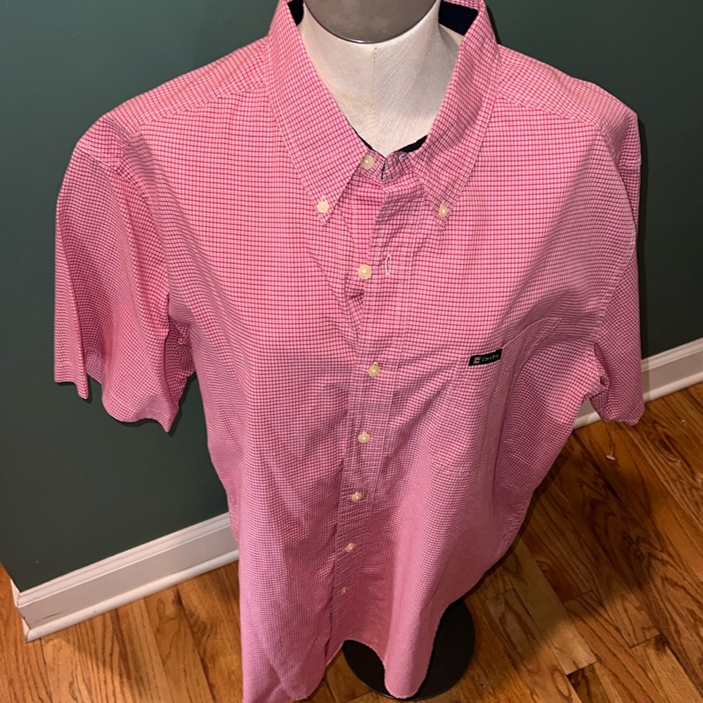 Men’s chaps extra large button up short sleeve shirt